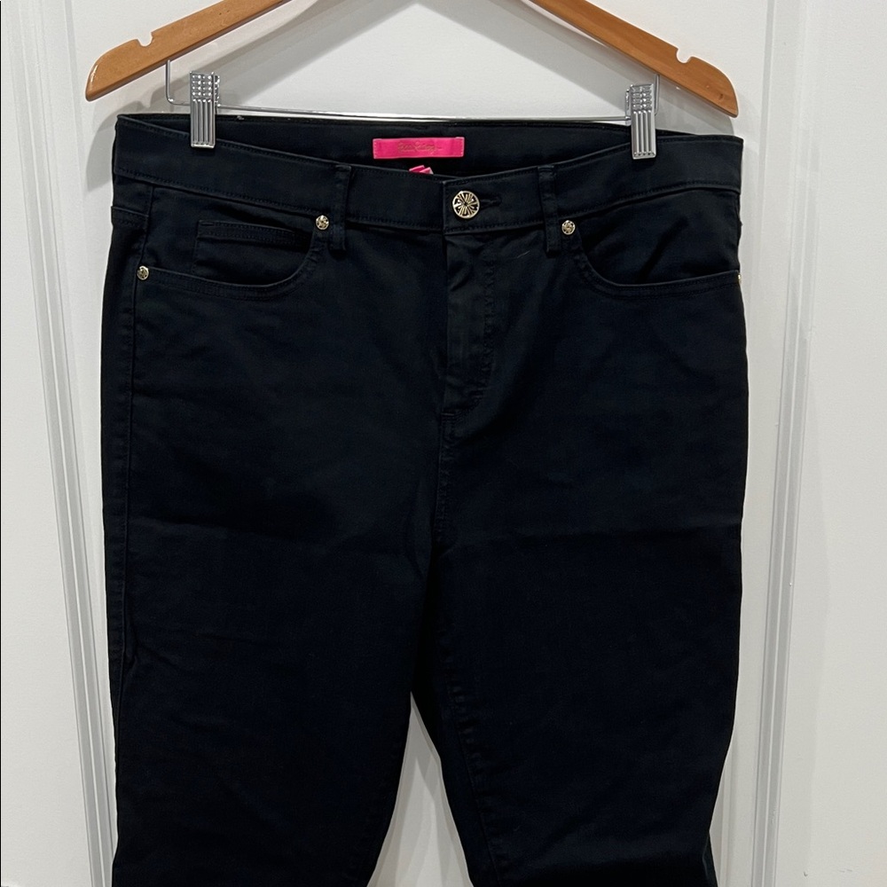 Lilly Pulitzer Black Straight Leg Jeans